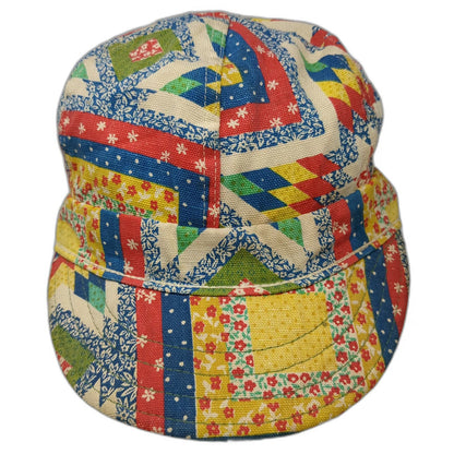 Kromer Baseball Cap Yellow Red Blue Green 7 1/2 Patchwork Soft Crown Fitted Hat