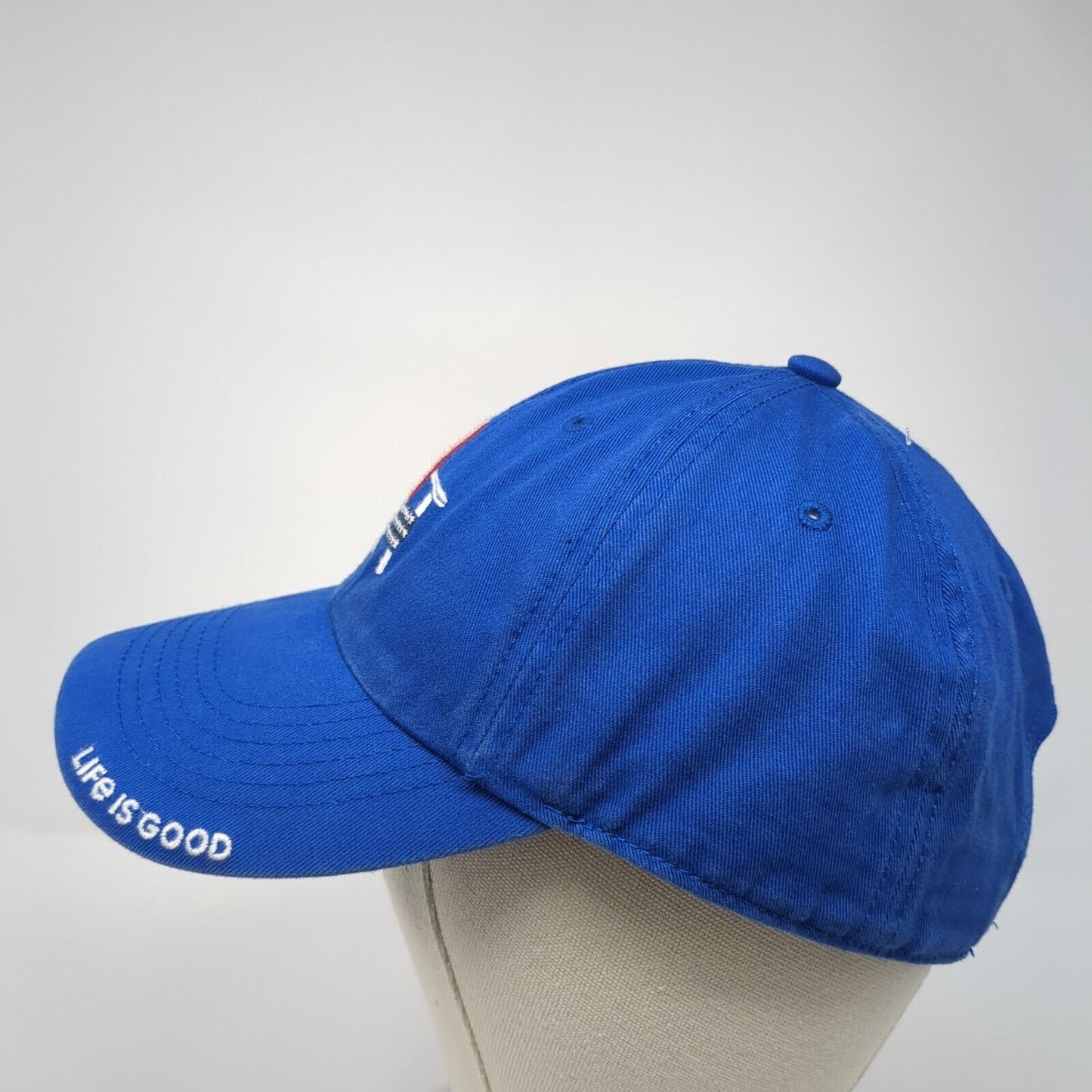 Life Is Good Adirondack Chair Slideback Hat Blue One Size Patriotic