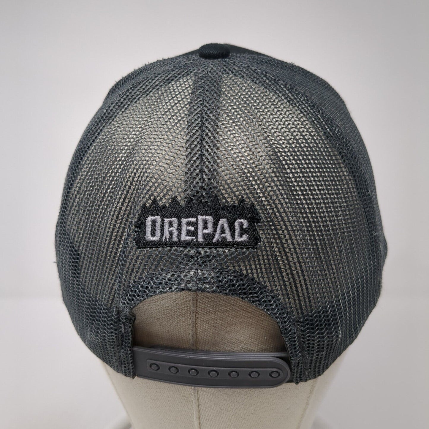Orepac Snapback Mesh Back Trucker Hat Black One Size Port Authority