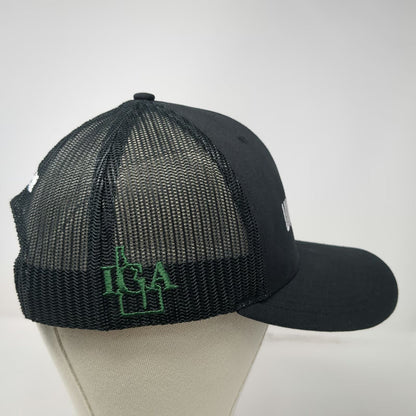 Richardson Trucker Hat Black One Size Under Par Over Par I'D Golf IGA Mesh