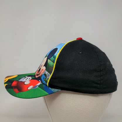 Disney Boy's Strapback Hat Multicolor Mickey Mouse Graphic 100% Cotton