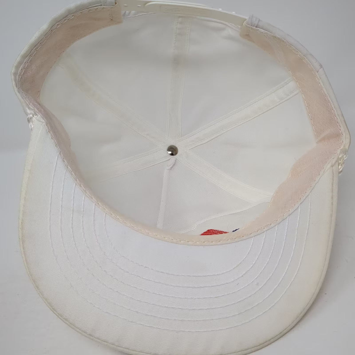 Pursuit Formula For Performance White Trucker Hat Rope Brim OSFM Snapback