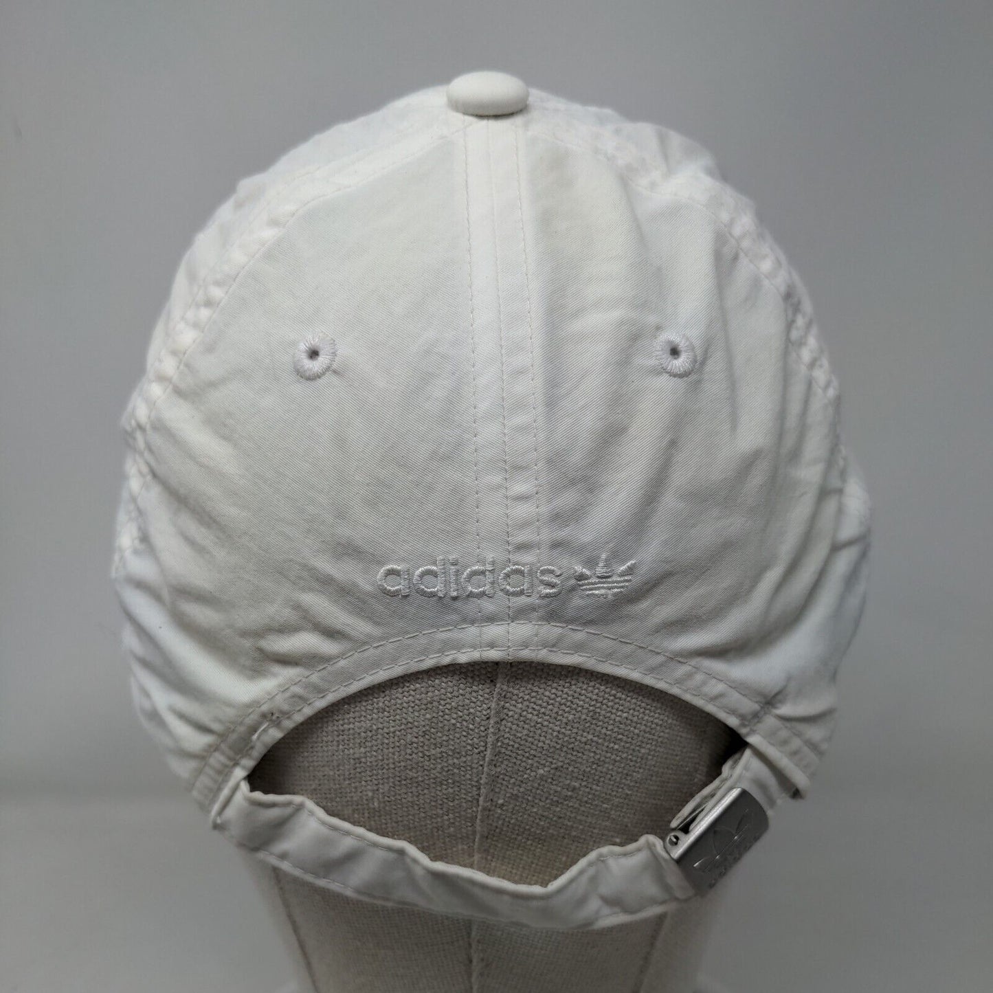 Adidas Trefoil Women's Slideback Hat White OSFW Embroidered Adjustable