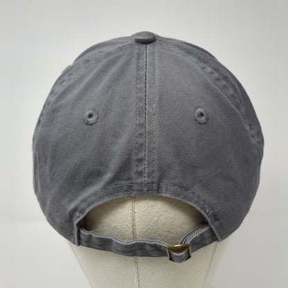 Dog Mom Paw Print Slideback Hat Gray One Size Adjustable Embroidered