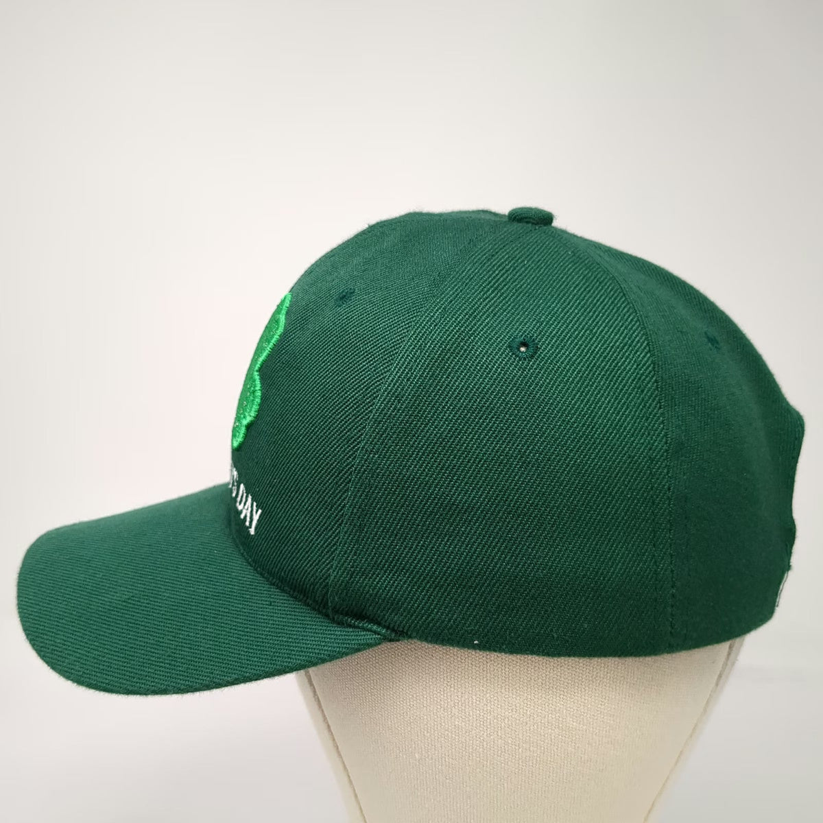 Happy St Pat's Day Shamrock Green Baseball Cap Hat One Size Adjustable Strapback