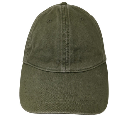 Old Navy Slideback Hat Green One Size Adjustable Vented Holes 6 Panel Blank
