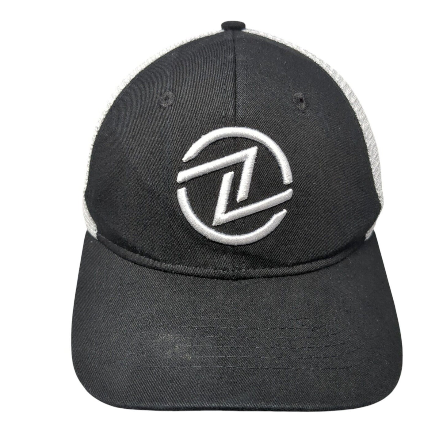 Circle Z Ag & Irrigation Strapback Trucker Hat Black One Size Mesh Back