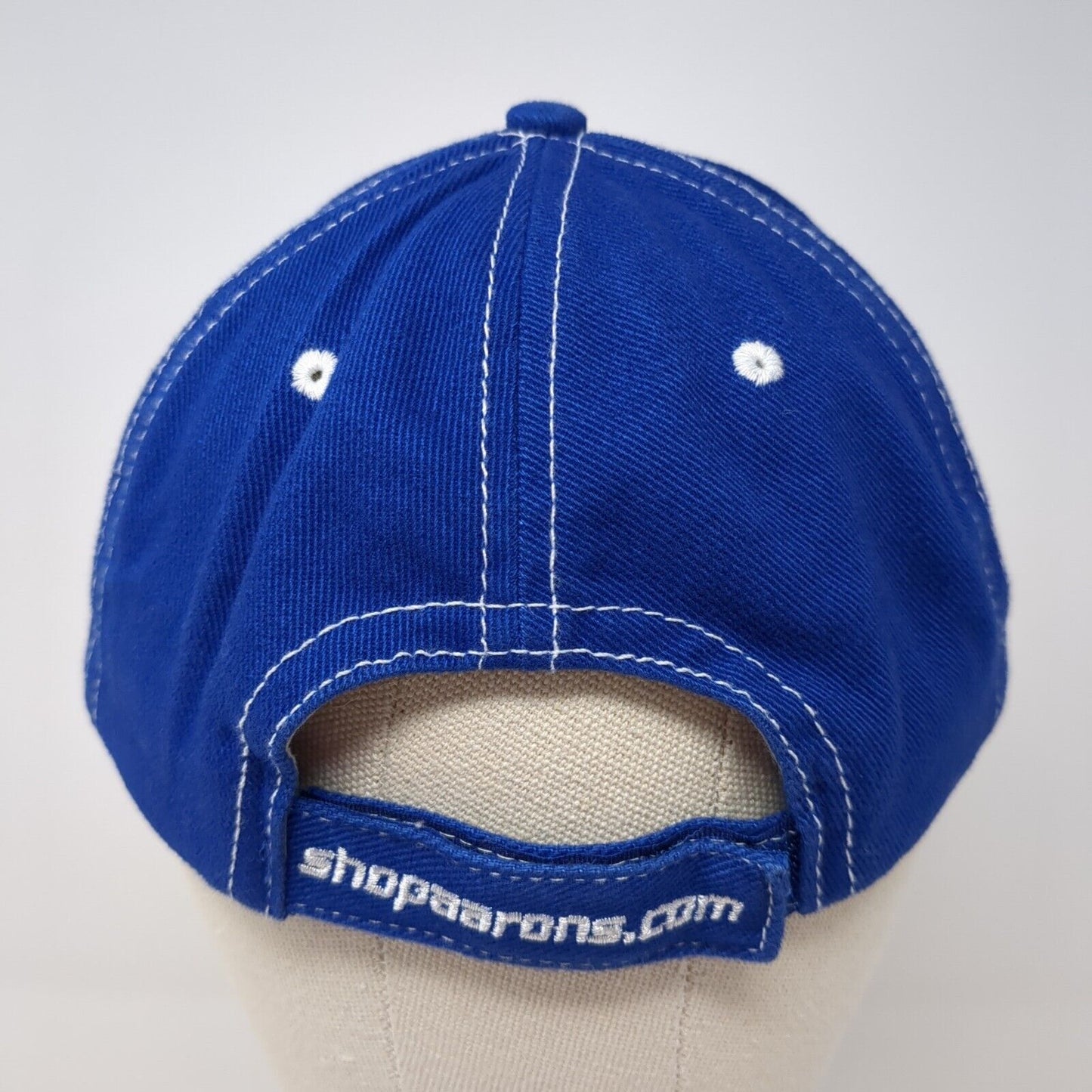 Aaron's Dream Machine Strapback Hat Blue One Size Adjustable Embroidered Cotton