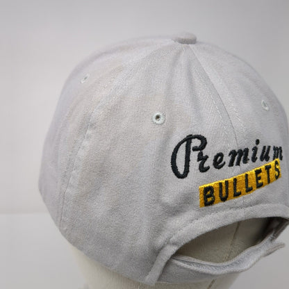 Accura Outdoors Strapback Hat Gray OSFA Embroidered Premium Bullets