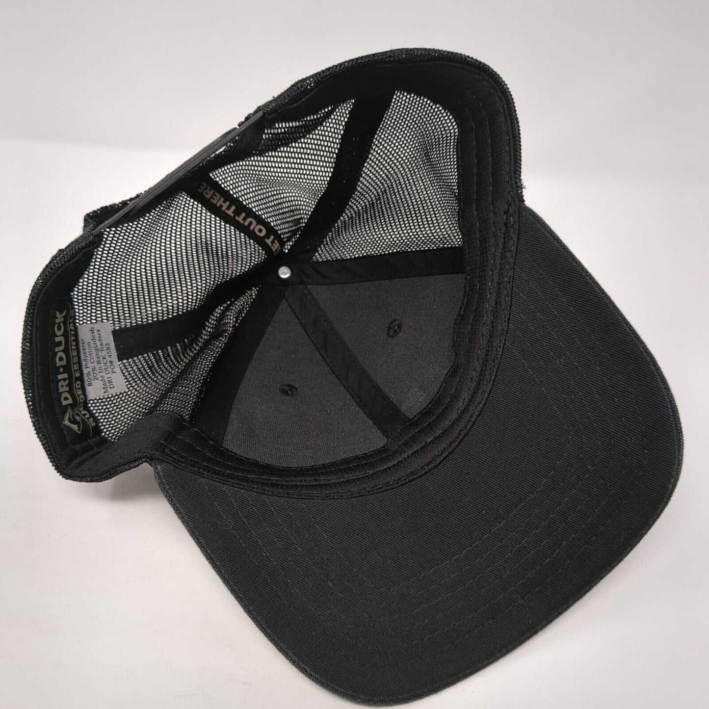 Unlimited Construction LLC Snapback Trucker Hat Black OS Adjustable Mesh Back