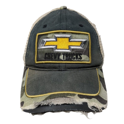 Chevy Trucks Snapback Mesh Back Trucker Hat Multi OSFM Camouflage