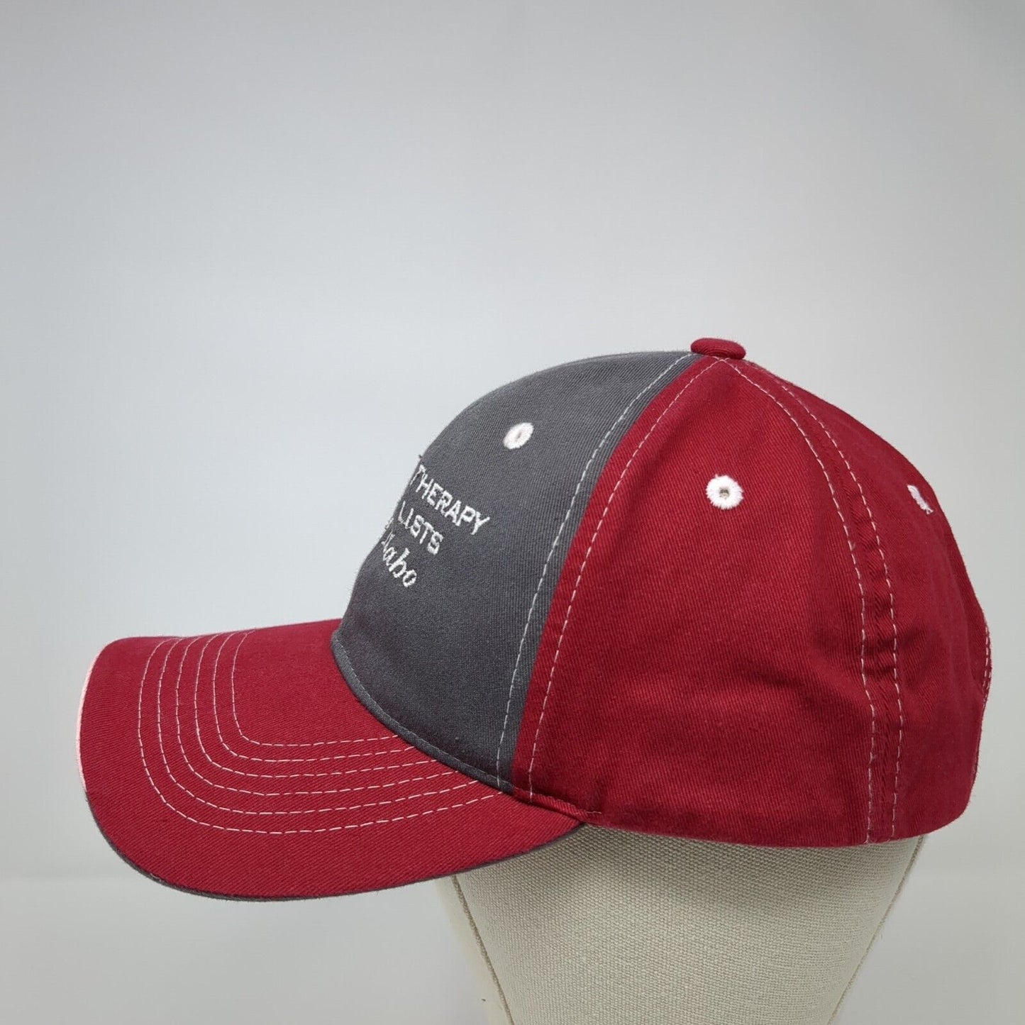 Physical Therapy Special List of Idaho Strapback Hat Red OS Adjustable Sportsman