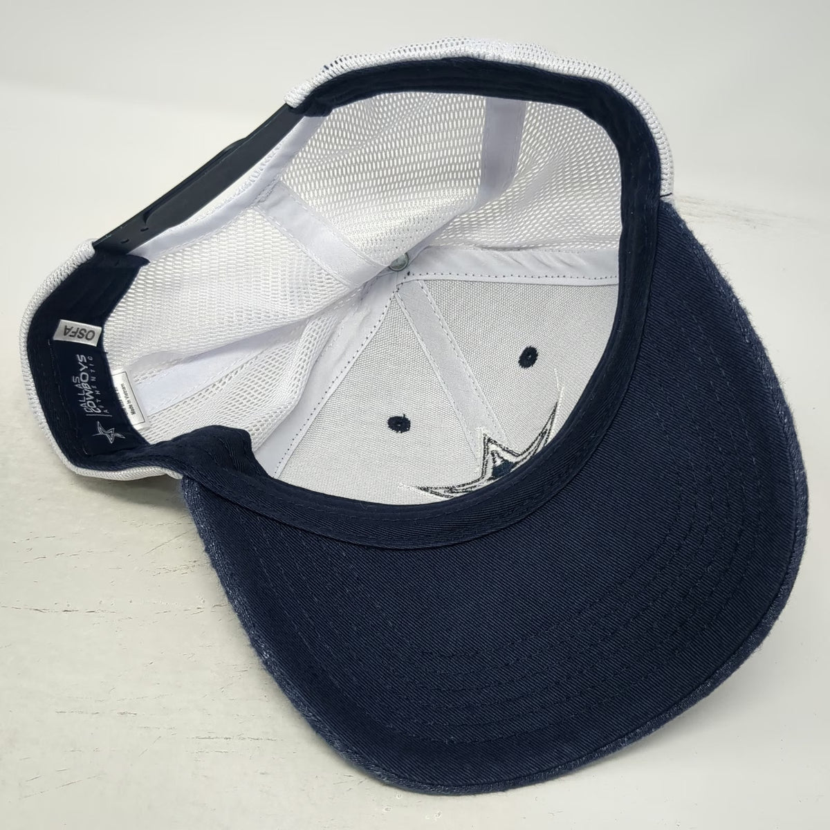 Dallas Cowboys NFL Authentic Trucker Hat Blue White One Size Snapback Mesh Star