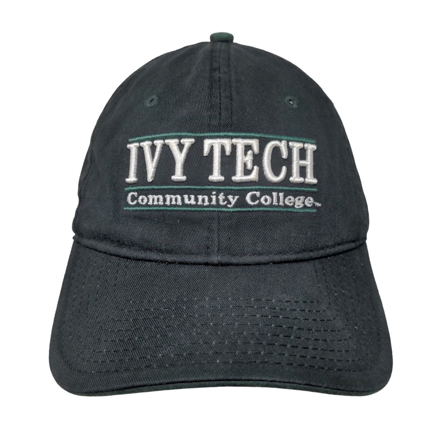 Ivy Tech Community College Slideback Hat Black OSFM Embroidered The Game Logo