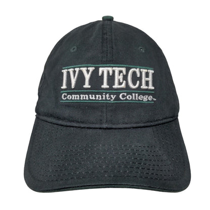 Ivy Tech Community College Slideback Hat Black OSFM Embroidered The Game Logo