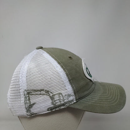 QGS Development Snapback Mesh Back Trucker Hat Green One Size 6 Panel