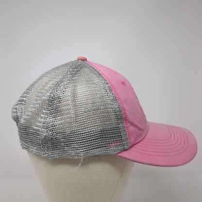 US Air Force Snapback Trucker Hat Pink One Size Mesh Back Embroidered