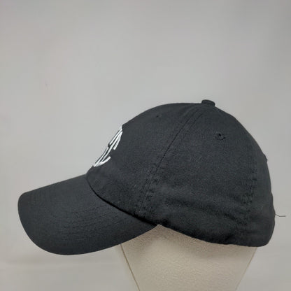 CSC Slideback Hat Black One Size Adjustable Embroidered Vented Holes 6 Panel