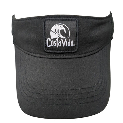 Costa Vida Patch Snapback Sun Visor Hat Black One Size Adjustable