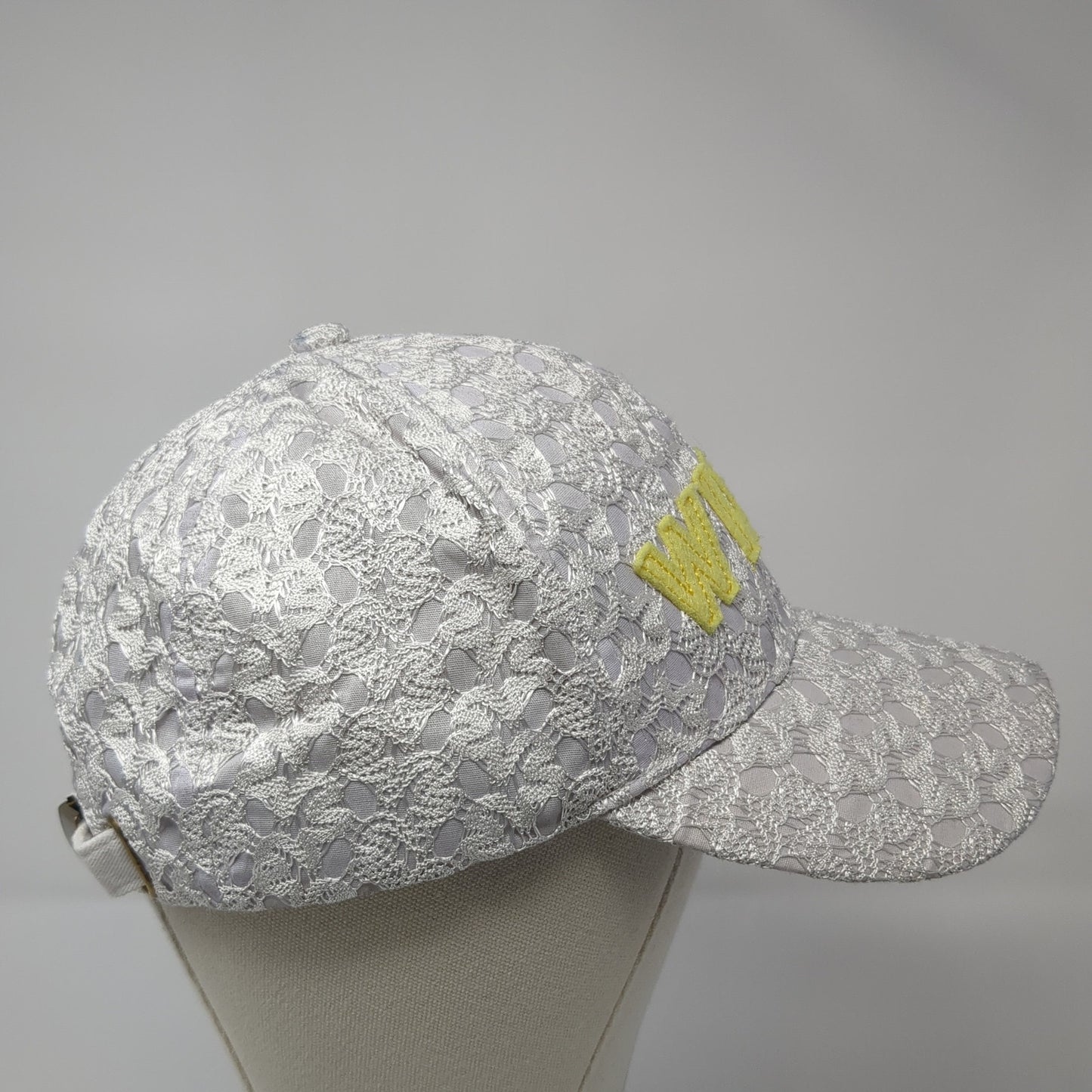 WIFEY Slideback Baseball Cap Multicolor One Size Adjustable Lace Trim