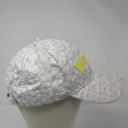 WIFEY Slideback Baseball Cap Multicolor One Size Adjustable Lace Trim