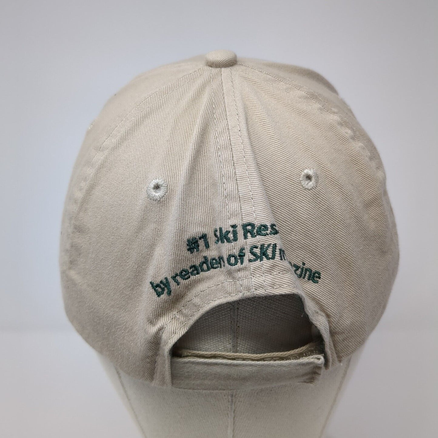 Deer Valley #1 Ski Resort Strapback Baseball Cap Brown OS Adjustable Embroidered