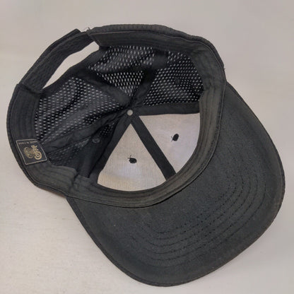 Cobra Strapback Mesh Hat Black Blank Adjustable Vent Holes Breathable
