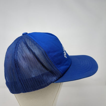 Paint & Spray Snapback Trucker Hat Blue OSFA Mesh Back Adjustable