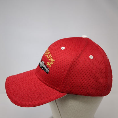 McNABB Trucking Inc. Strapback Hat Red One Size Adjustable Embroidered Otto