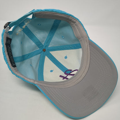 Hooters Port Richey Strapback Hat Blue One Size Adjustable Fahrenheit