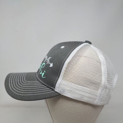 I'll Bring The Alibi Snapback Mesh Back Trucker Hat Gray OSFM Colorblock