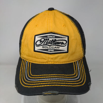 Matthews Solocam Since 1992 Strapback Trucker Hat Multicolor 58cm Distressed