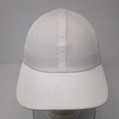 Unbranded Strapback Hat White One Size Adjustable Breathable 6 Panel Blank