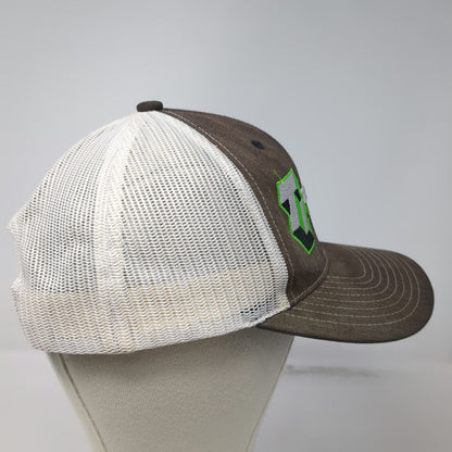 Richardson Trucker Hat Black One Size Snapback Mesh Back Excavation Asphalt Logo