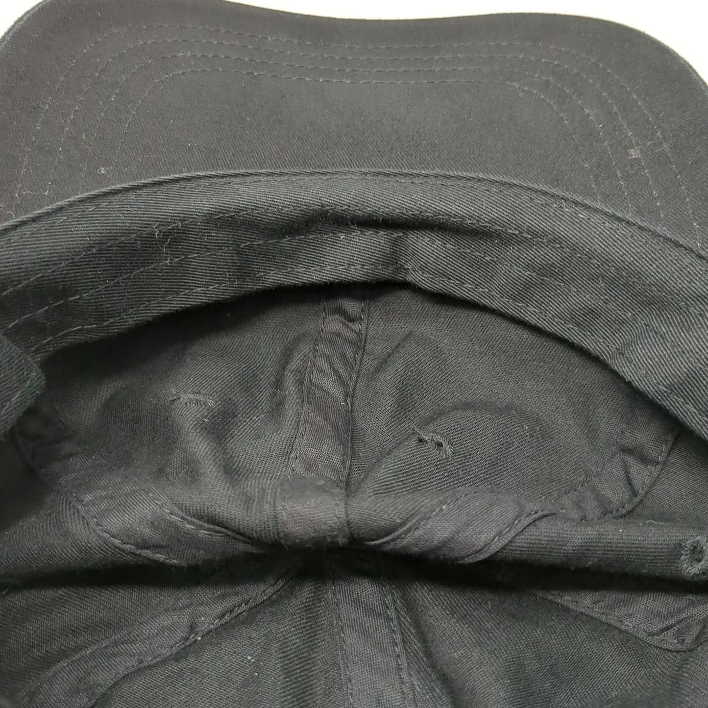 Yupoong Baseball Cap Black White One Size JIFU Bird Logo Cotton Hat Slideback