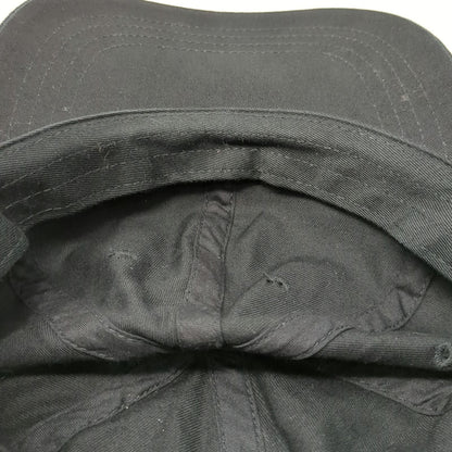 Yupoong Baseball Cap Black White One Size JIFU Bird Logo Cotton Hat Slideback