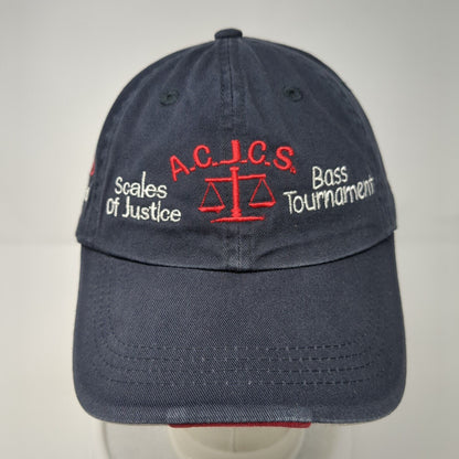 A.C.J.C.S. Scales of Justice Bass Tournament Strapback Hat Blue One Size