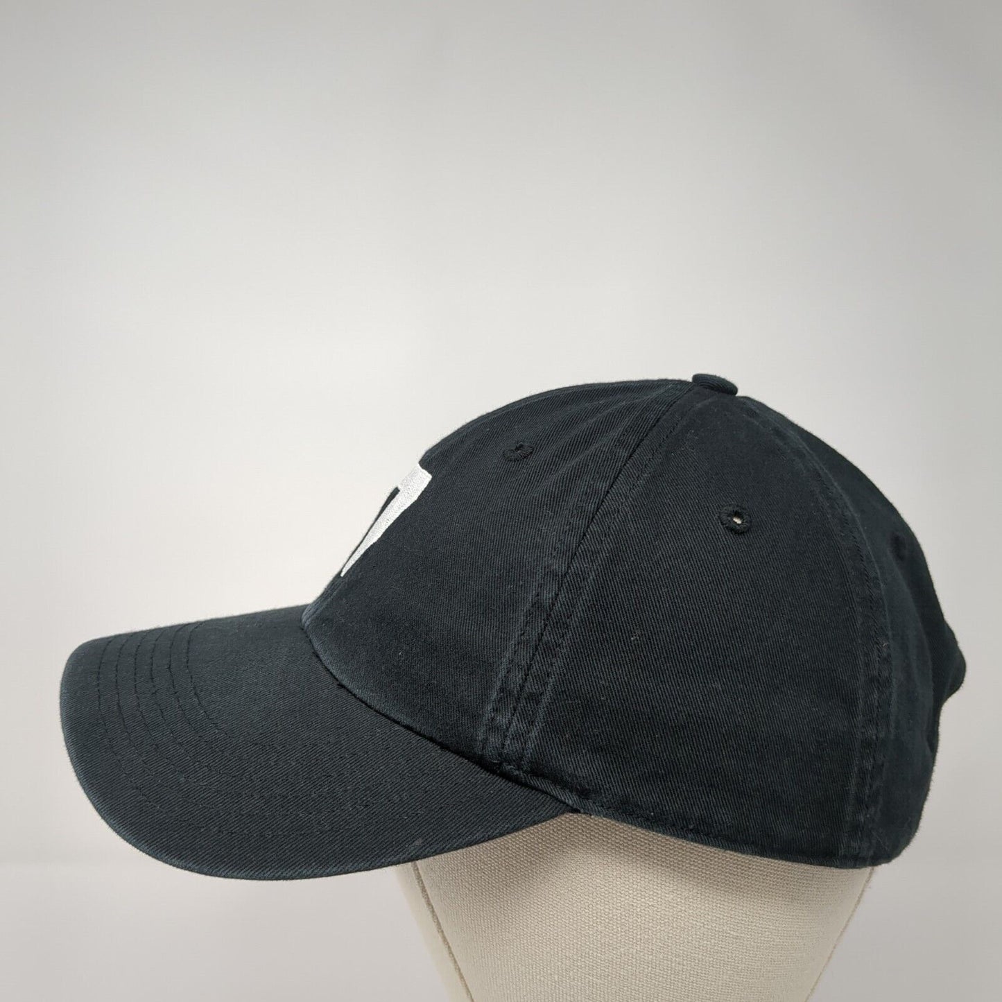 Number 7 Slideback Hat Black M/L Adjustable Vented Holes Richardson Cotton