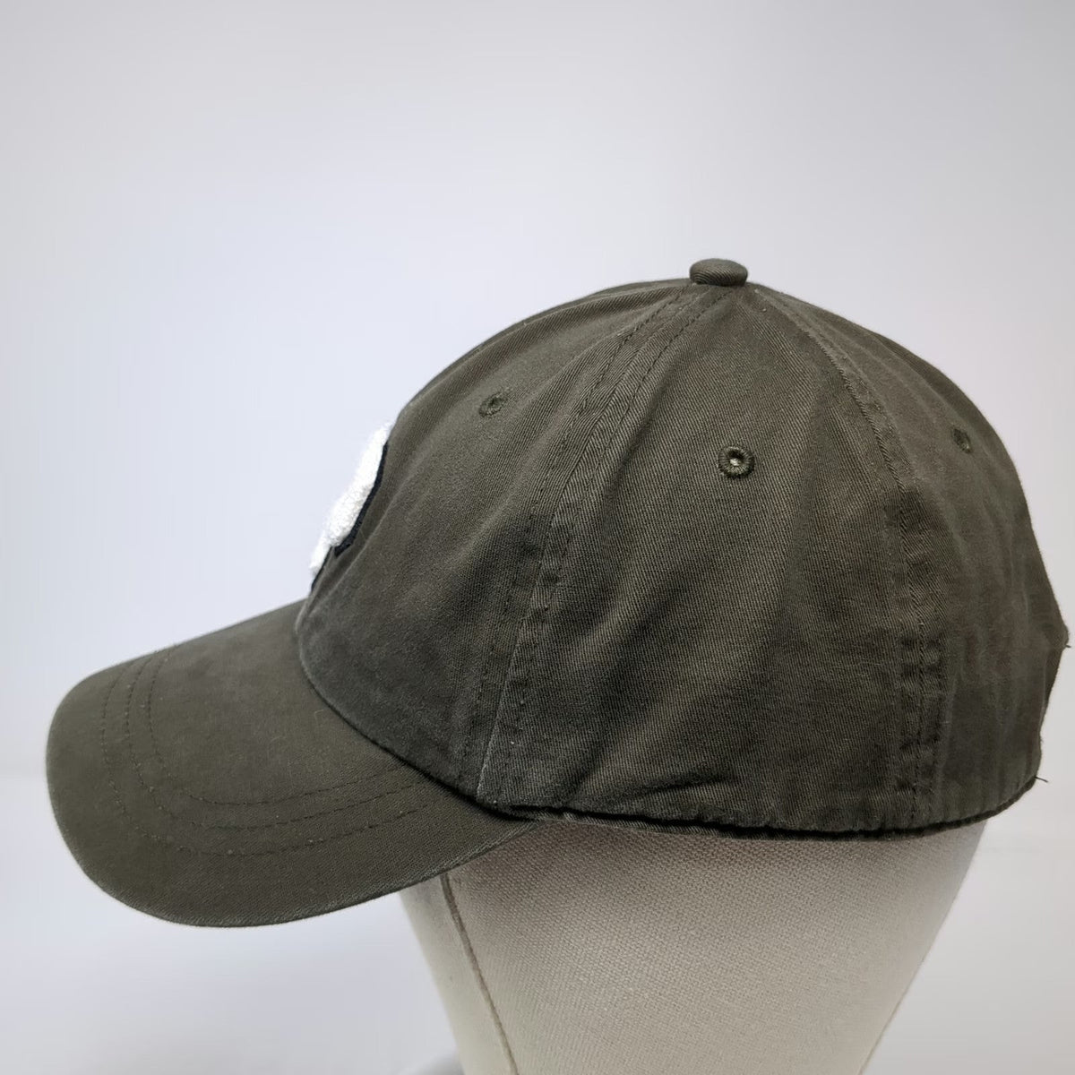 PINK Victoria's Secret Baseball Cap Green One Size P Patch Hat Slideback Cotton