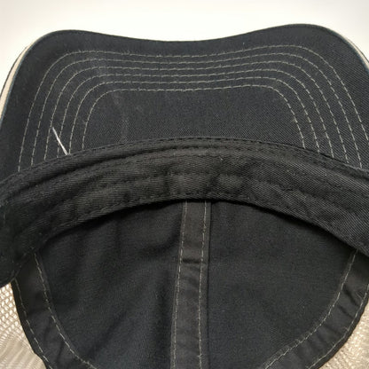 BowTech Baseball Cap Black One Size Mesh Patch Strapback Contrast Stitch Hat