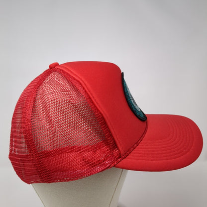 Ninkasi Brewing Oregon Eugene Snapback Trucker Hat Red Mesh Rope Otto Adjustable