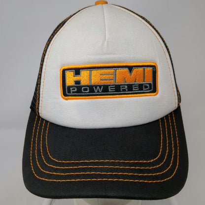 H3 Headwear Hemi Powered Mopar Trucker Hat Black One Size Mesh Back Stitching