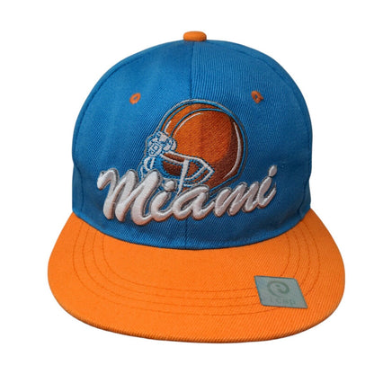 Miami Snapback Hat Multi One Size Embroidered Colorblock 6 Panel Icon