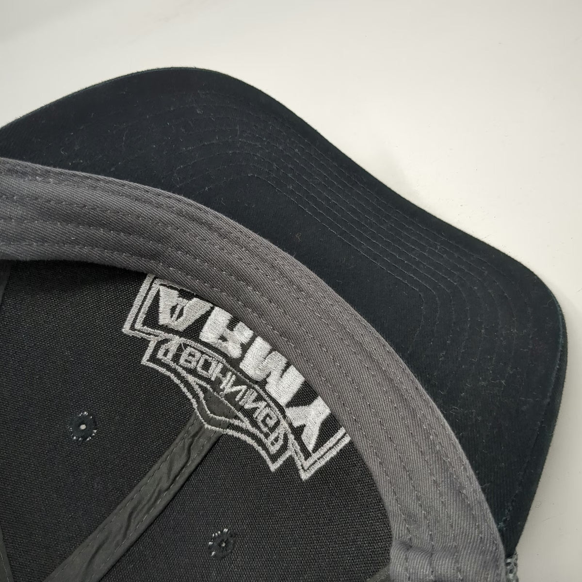 Port Authority Trucker Hat Black Gray One Size Bohning Army Logo Mesh Snapback