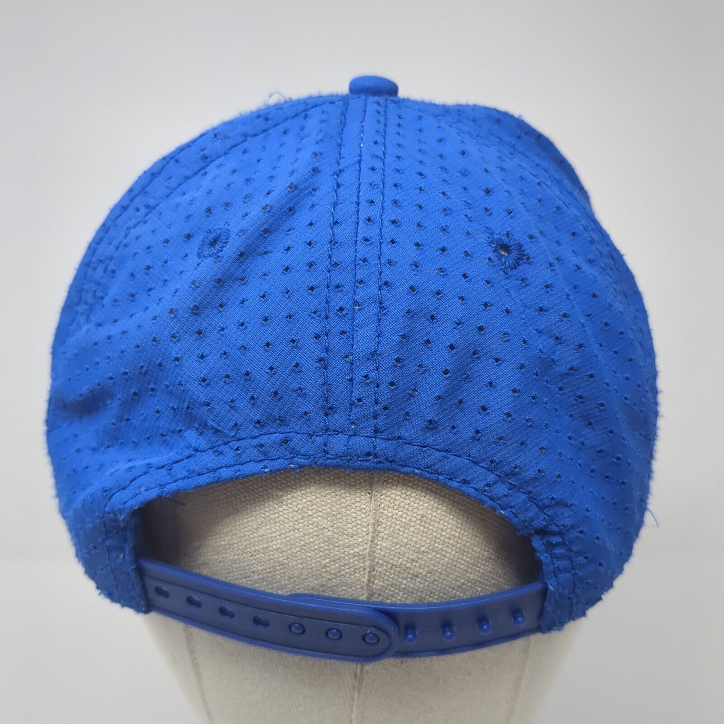 Superman Snapback Hat Blue One Size Adjustable Embroidered Breathable 6 Panel