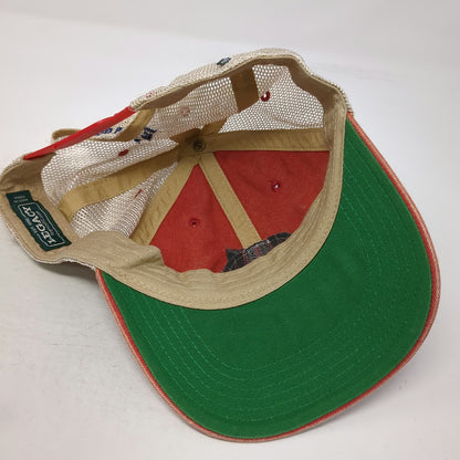 Legacy Trucker Hat Red One Size Sunset Cove Island Park NJ Patch Snapback Mesh