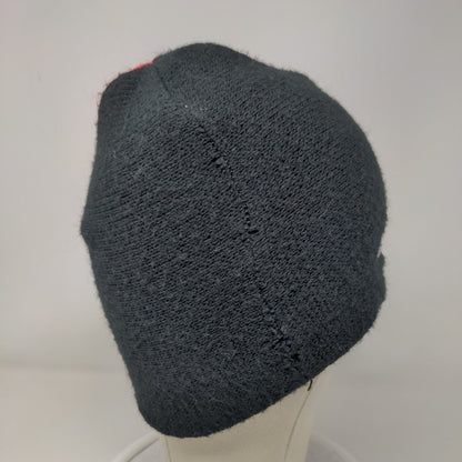Cool Boarders 3 Knit Beanie Hat Black One Size Striped Embroidered