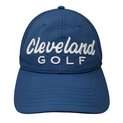 Cleveland Golf Strapback Hat Blue One Size Embroidered Logo 6 Panel