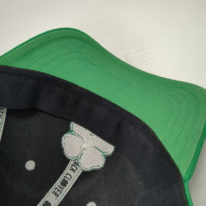 Black Clover Baseball Cap Green One Size Live Lucky Performance Mesh Hat