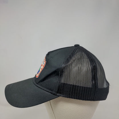 Welcome To Camp Crystal Lake Snapback Mesh Back Trucker Hat Black OSFM